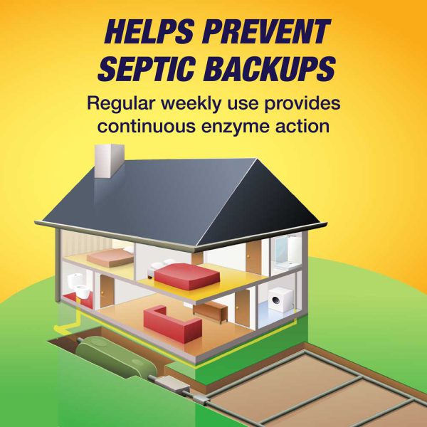 a home icon showing the prevention of septic backups