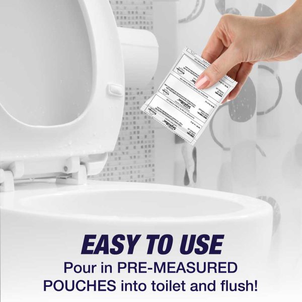 septobac septic sistem treatment being used to treat a toilet